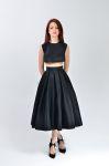 Fusta Marisa plisata cu jupa tulle si închidere fermoar spate, betelie fixa, standard